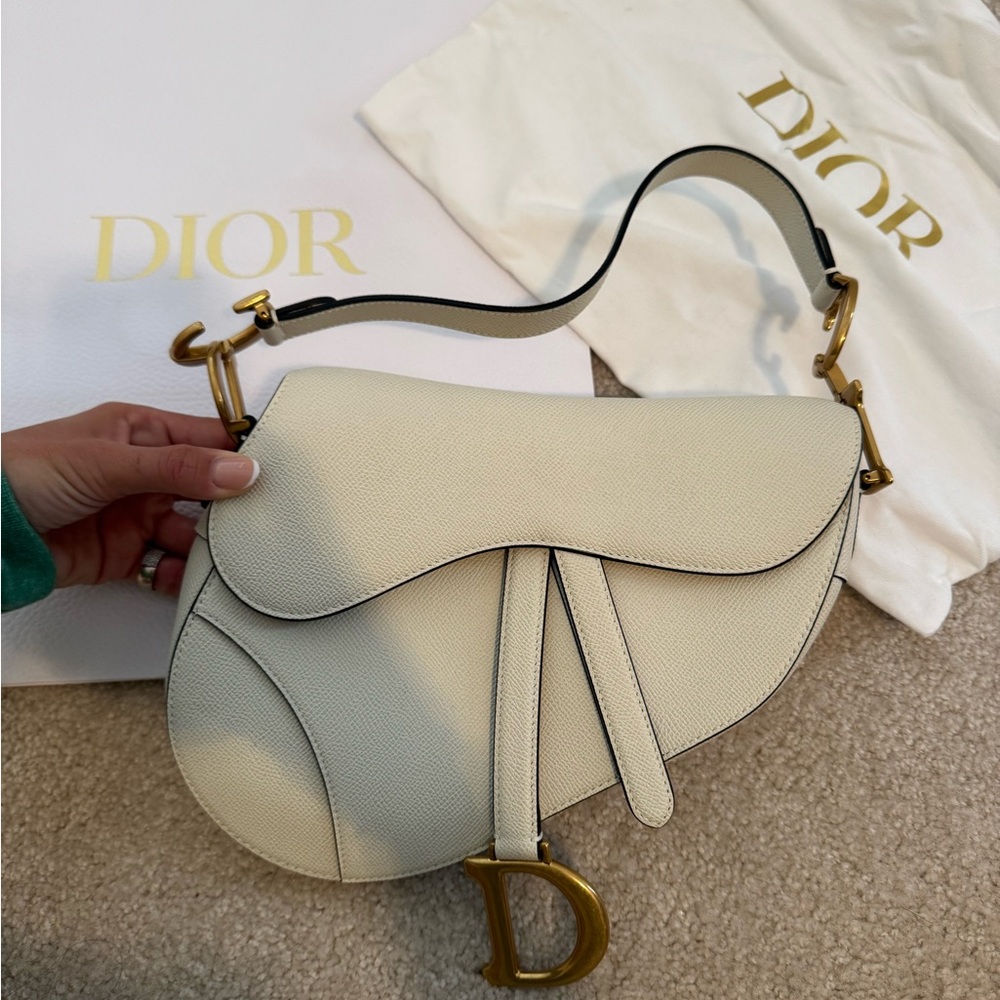 DIOR white saddle bag - Picture 4 of 17